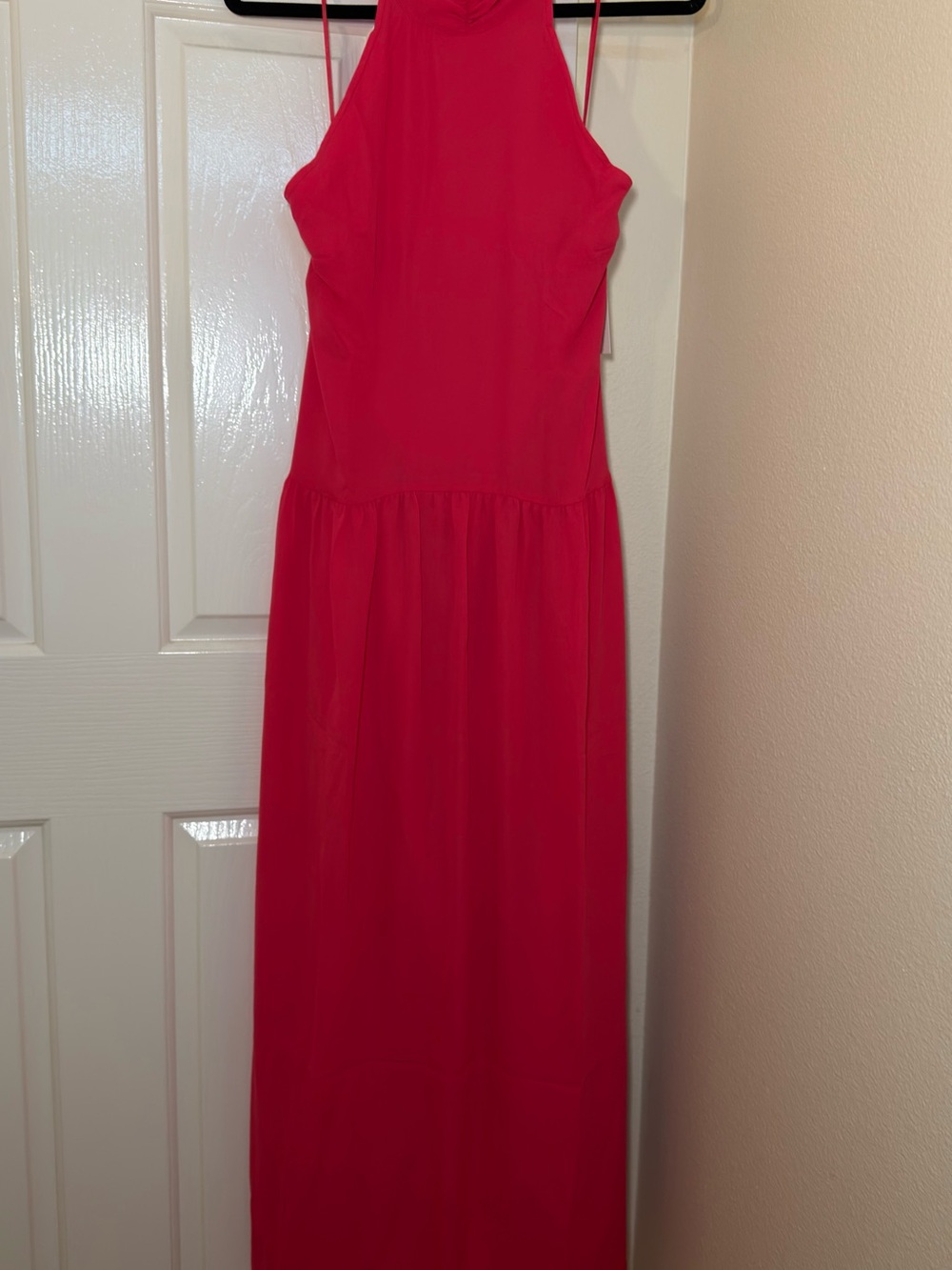 Hot Pink Halter Maxi Dress